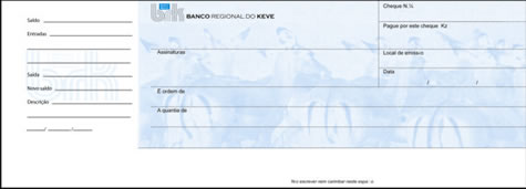Banco Regional Do Keve Cheque